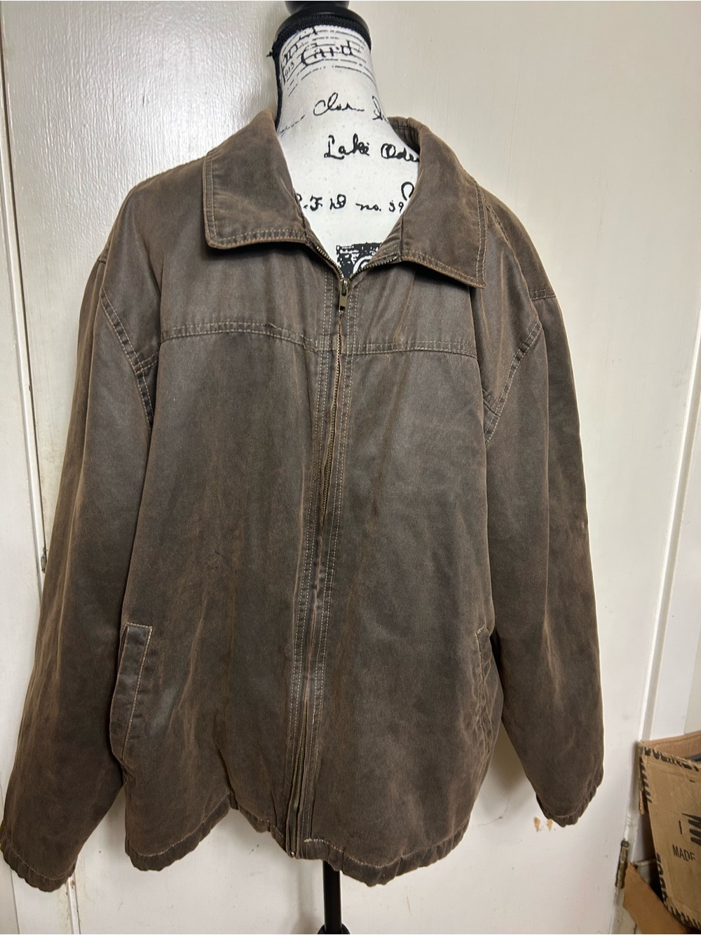 Arizona Jean Company Brown Zip-Front Jacket